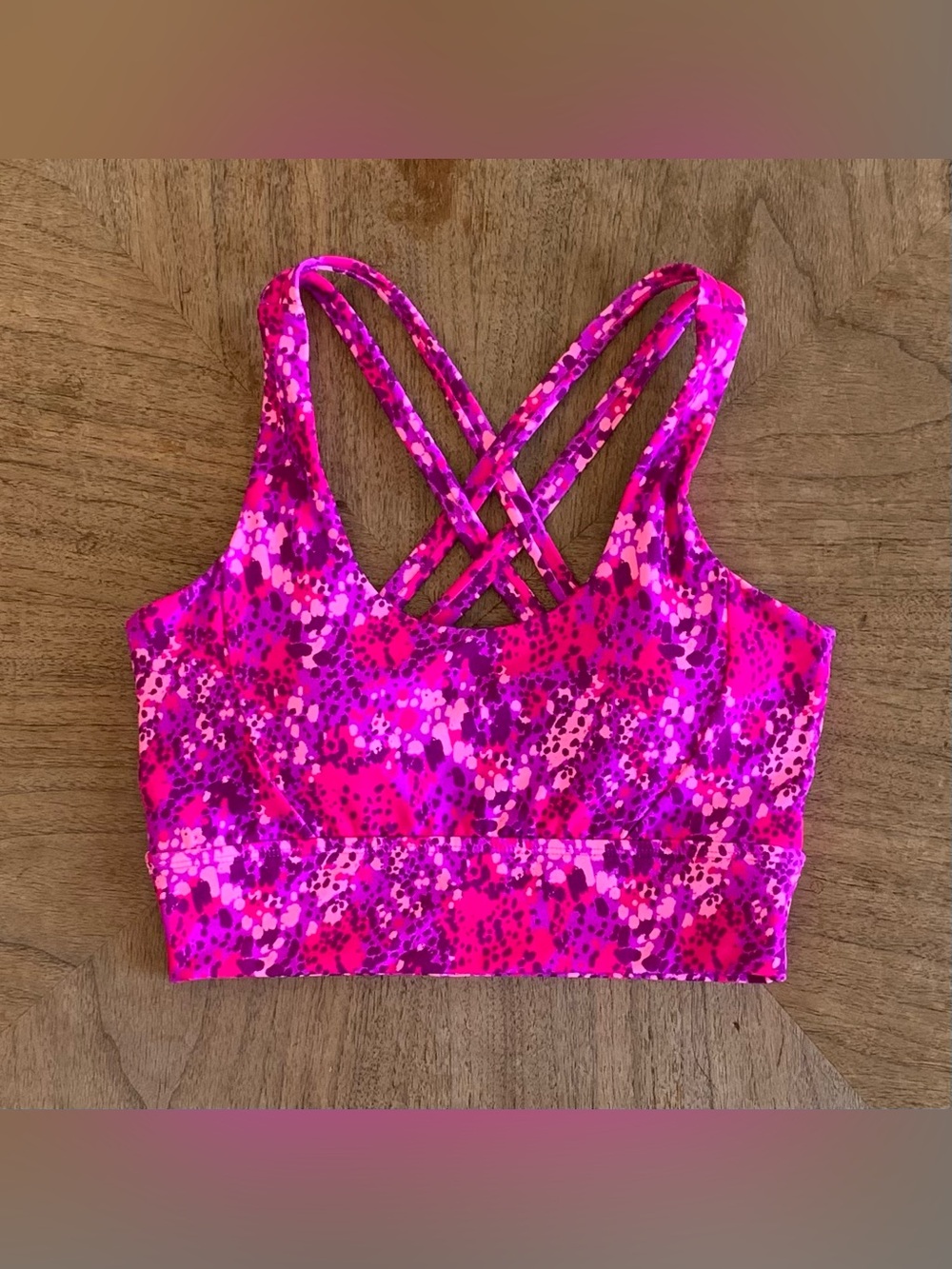 BuffBunny Pop Rocks Fashun Print Rosa Bra